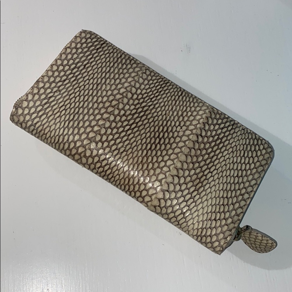 Kathryn Allen Couture snake skin wallet